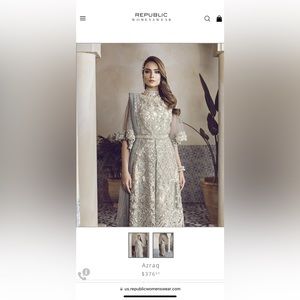 Pakistani Republic womenswear wedding formal dress